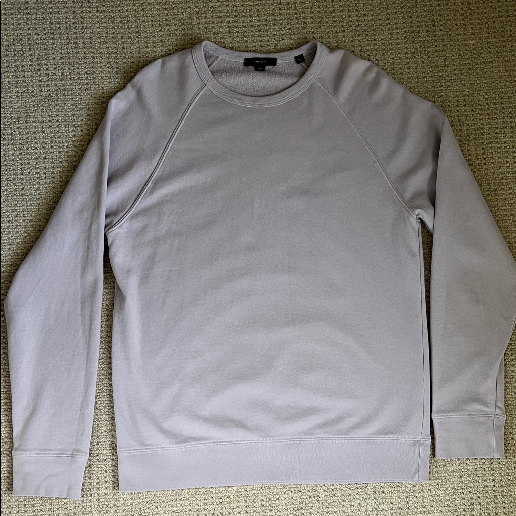 Vince Men's Lilac Crewneck Sweatshirt